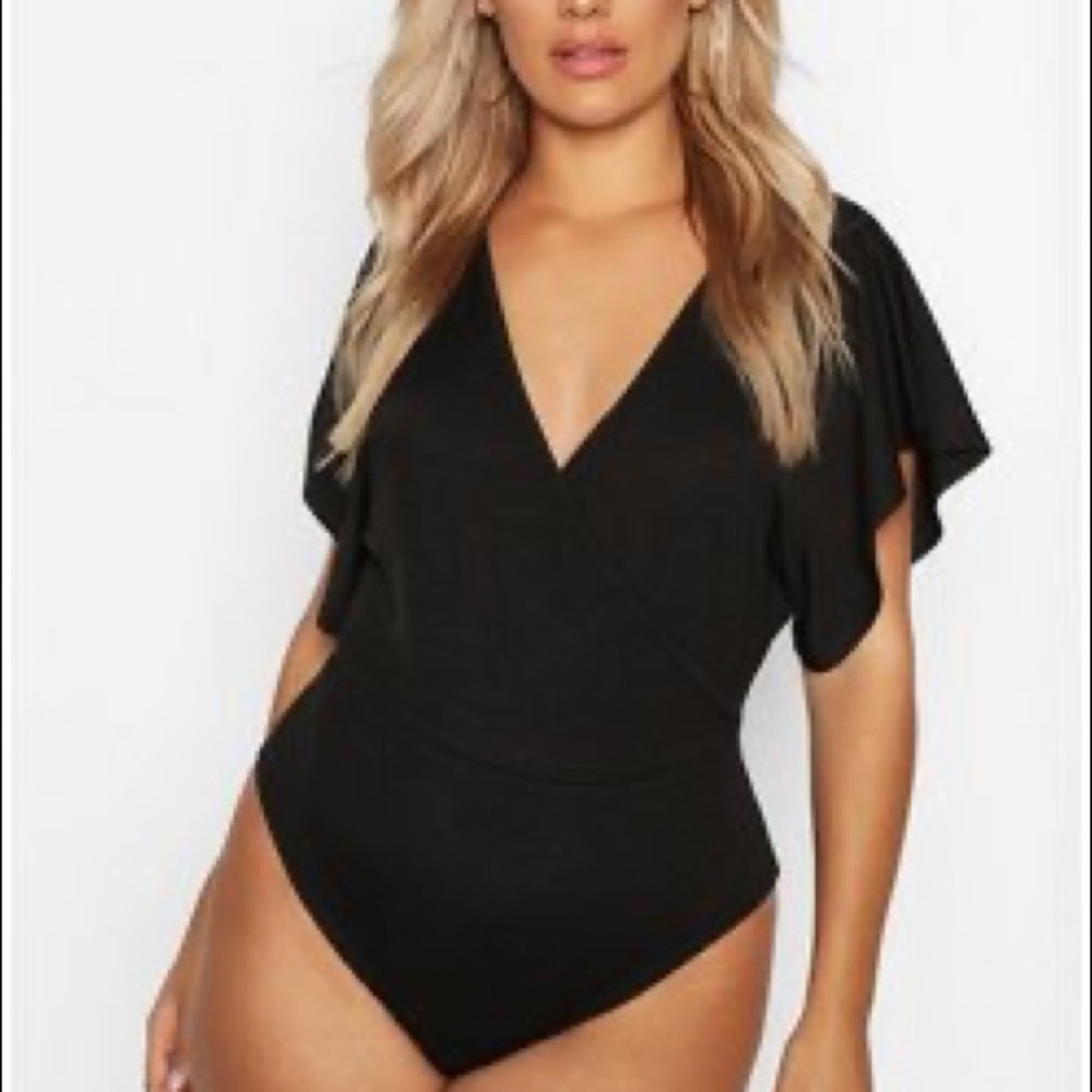 NWT Black Boohoo Bodysuit